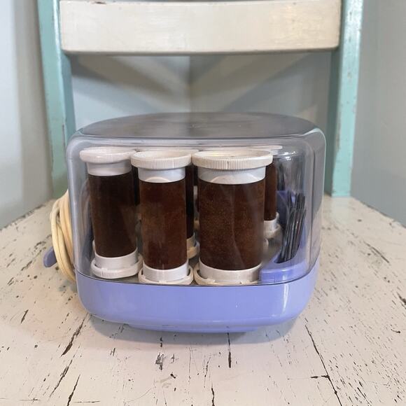 Clairol Kindness VH24 24 Velvet Flocked Hot Rollers Extra Clips Tested Works - Picture 5 of 9